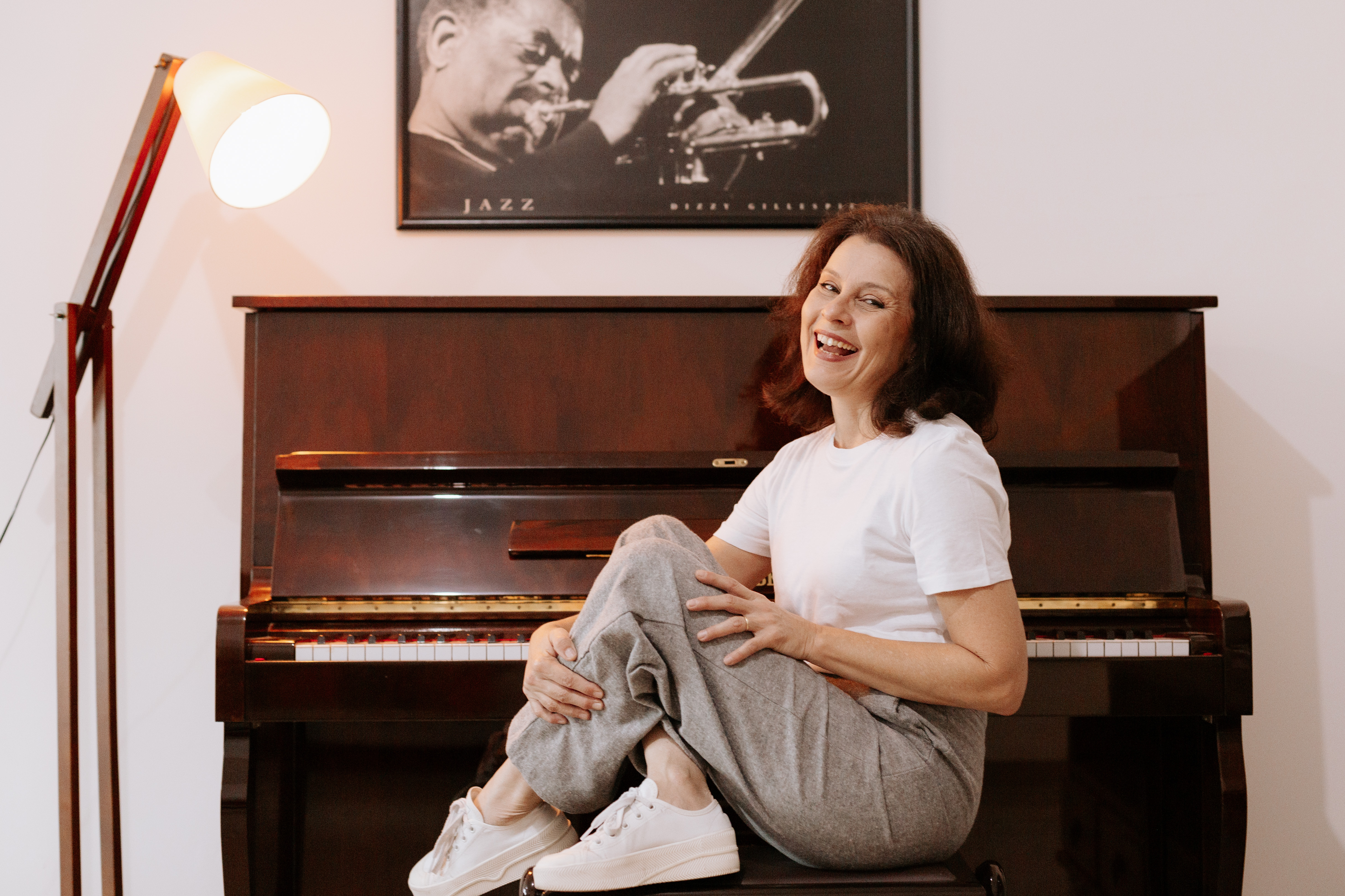 Bianca Ribeiro ao piano